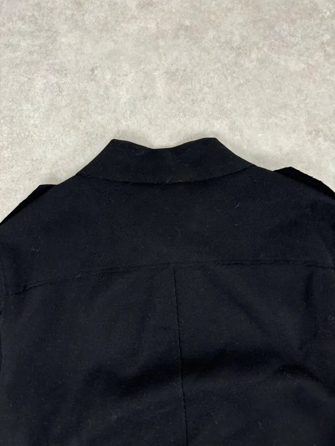2010s Kris Van Assche Black Wool Double-Breasted Jacket WfIBLfk 5