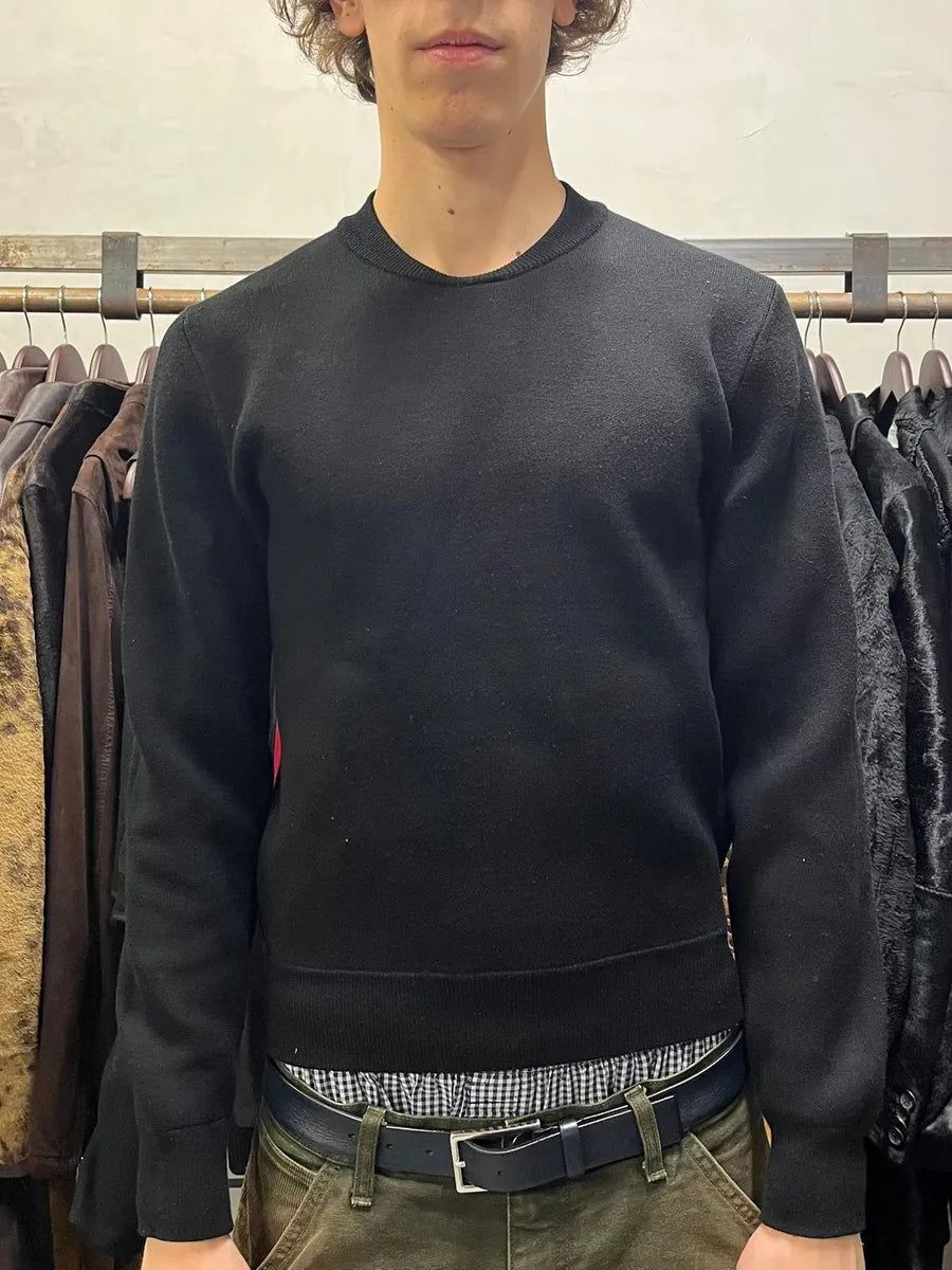 Kris Van Assche Black Wool Sweater XPUTGNS 1