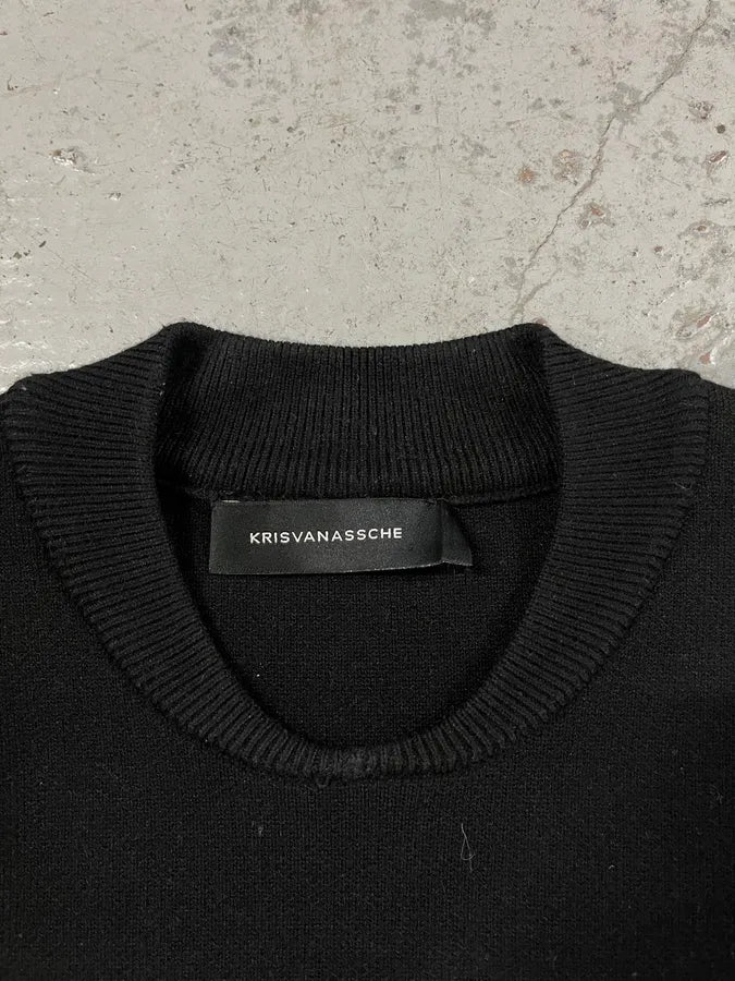 Kris Van Assche Black Wool Sweater XPUTGNS 5