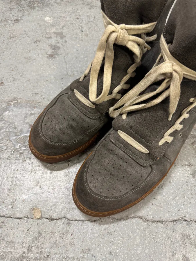 Kris Van Assche Grey Suede Leather High Shoes (44eu/us10) HgcHqYF 1