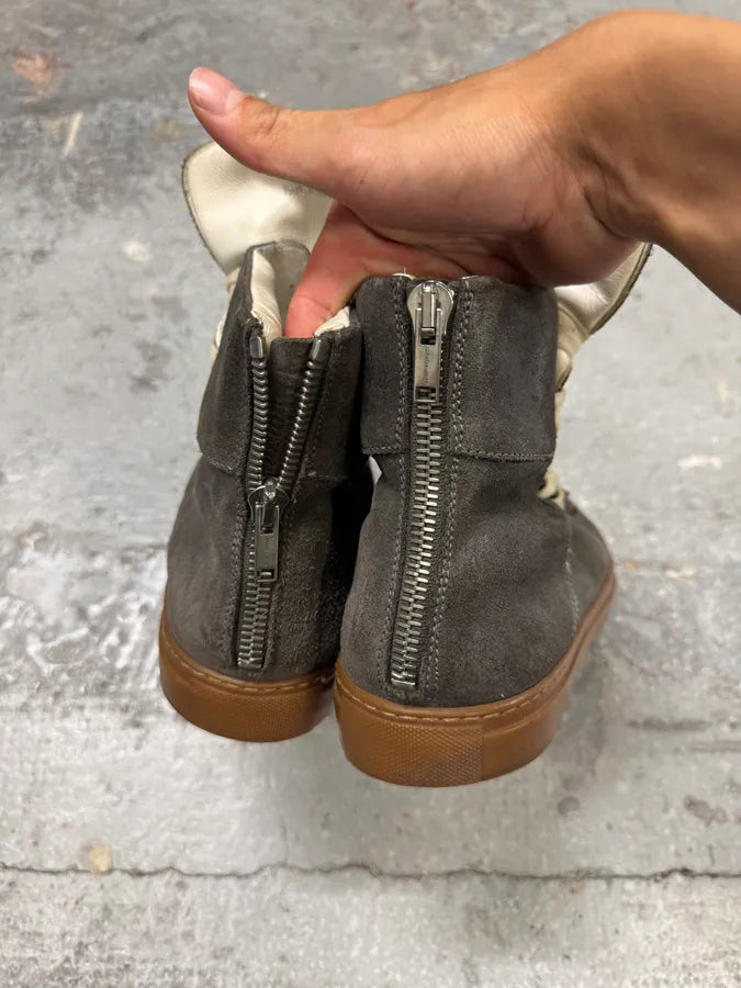Kris Van Assche Grey Suede Leather High Shoes (44eu/us10) HgcHqYF 4