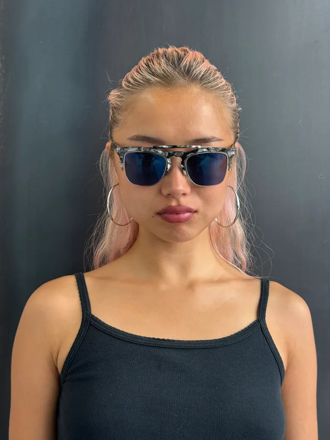 Kris Van Assche Grey Tortoiseshell Acetate Square Sunglasses PPqJngl 1