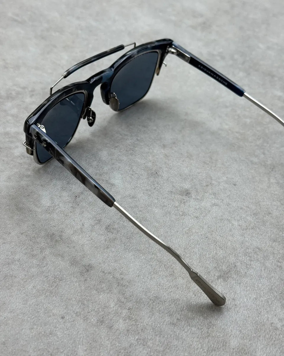 Kris Van Assche Grey Tortoiseshell Acetate Square Sunglasses PPqJngl 4