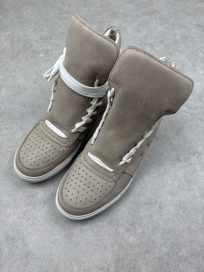 2010s Kris Van Assche Megalaced Beige High Sneakers FzsMDoK 2