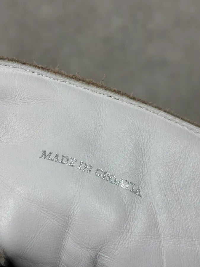 2010s Kris Van Assche Megalaced Beige High Sneakers FzsMDoK 9
