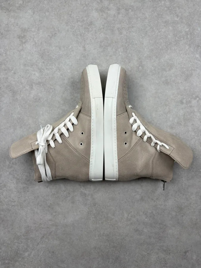 2010s Kris Van Assche Megalaced Beige High Sneakers FzsMDoK 4