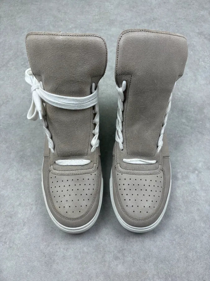 2010s Kris Van Assche Megalaced Beige High Sneakers FzsMDoK 1
