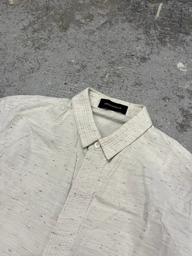 Kris Van Assche Minimalist Pure Grained Shirt (M) yKNaRTP 4