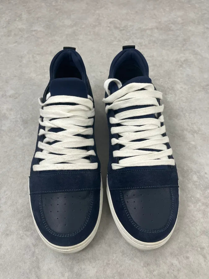 Kris Van Assche Navy & White Megalaced Sneakers mhRcdAE 1