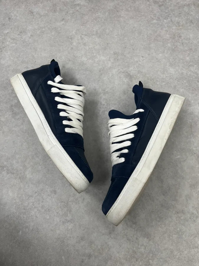 Kris Van Assche Navy & White Megalaced Sneakers mhRcdAE 4