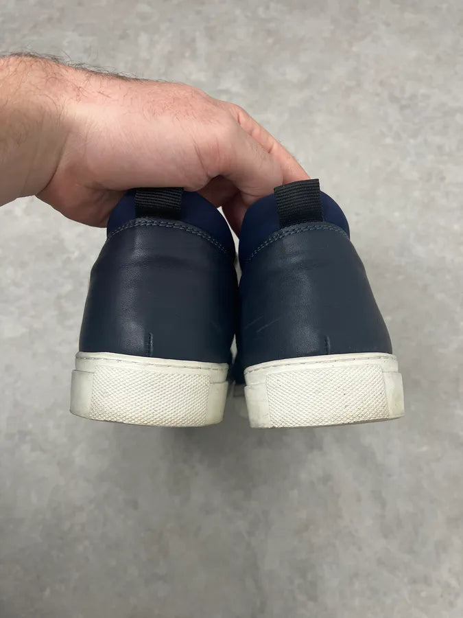 Kris Van Assche Navy & White Megalaced Sneakers mhRcdAE 6