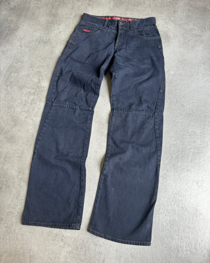 AW2003 Dolce & Gabbana Bootleg Navy Pants (S) - 9