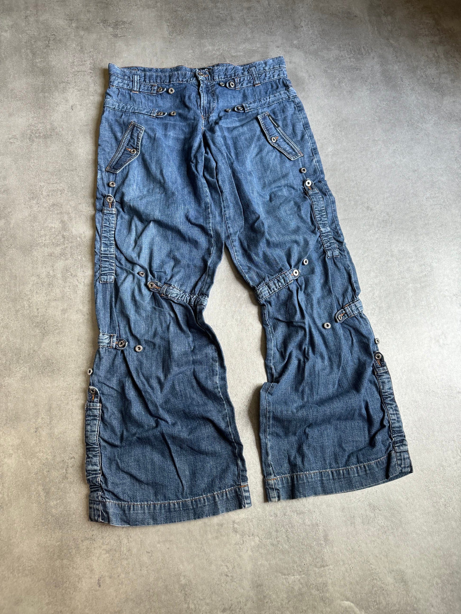 SS2004 Dolce & Gabbana Flared Denim Pants (M) - 8