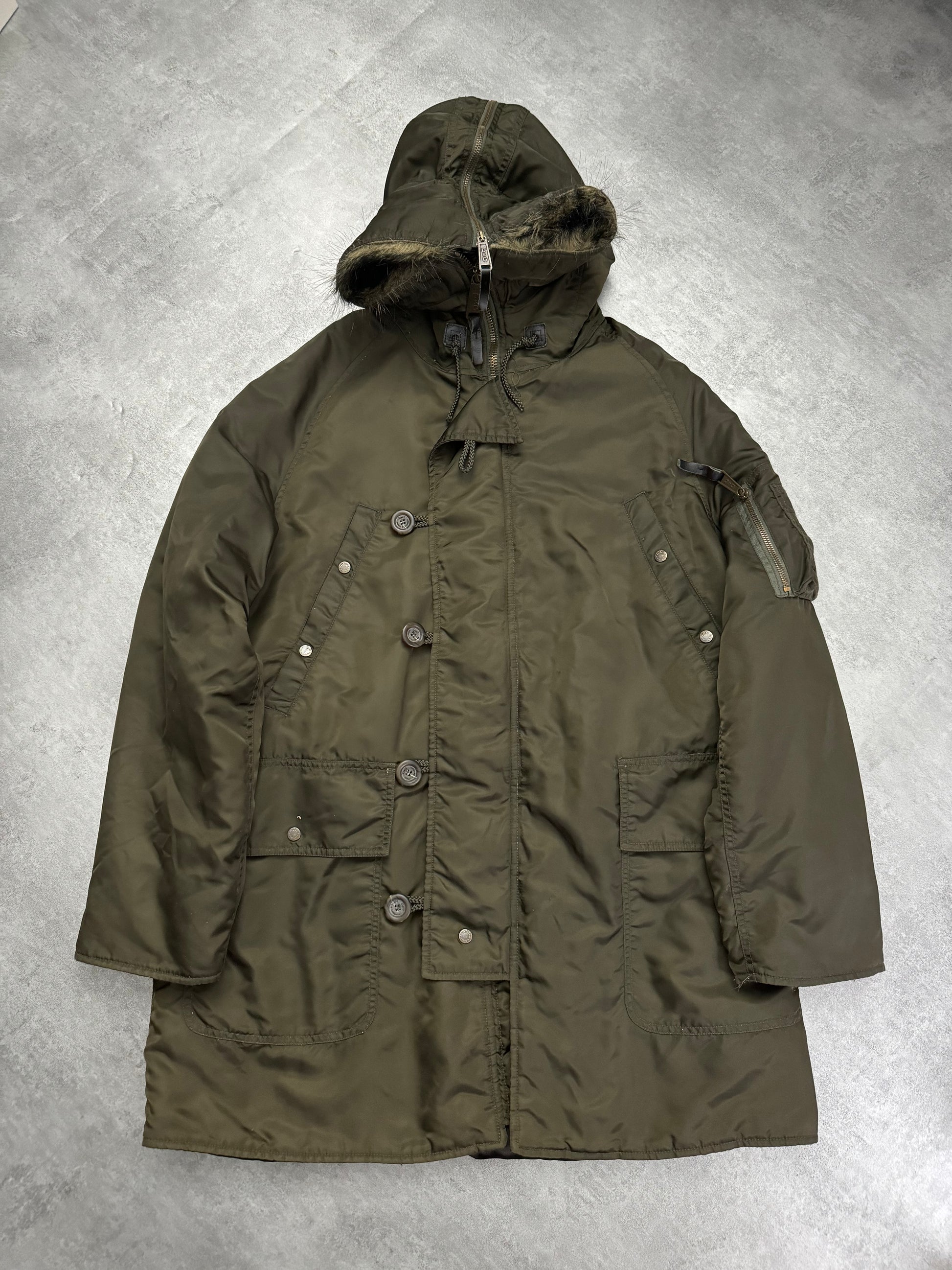 AW2003 Dolce & Gabbana Olive Astro Military Coat (L) - 4