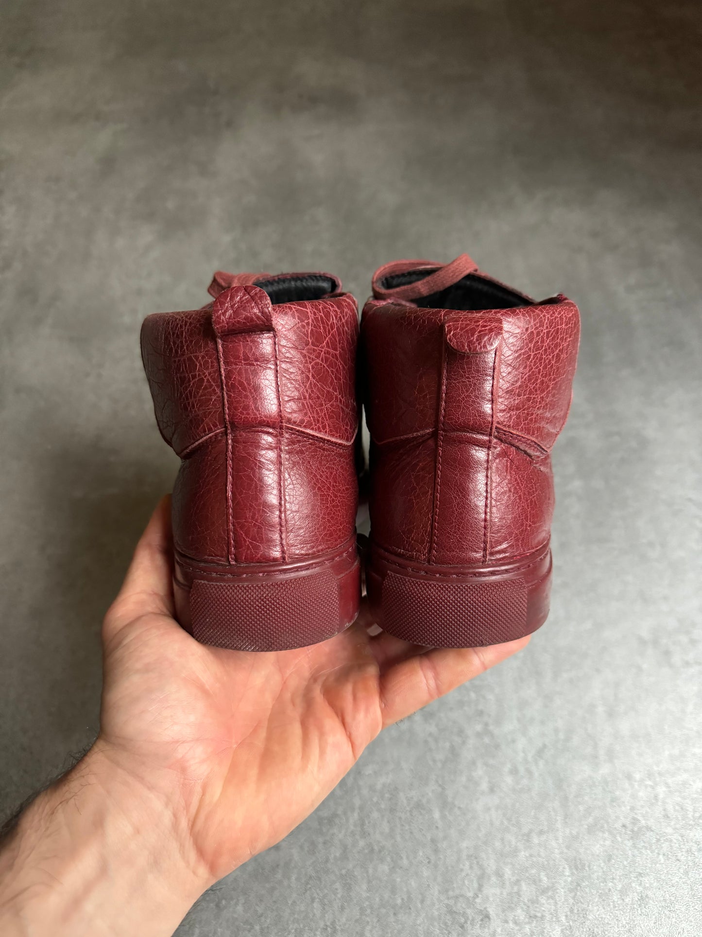 Balenciaga Arena High Bordeaux Leather  (42,5) - 5