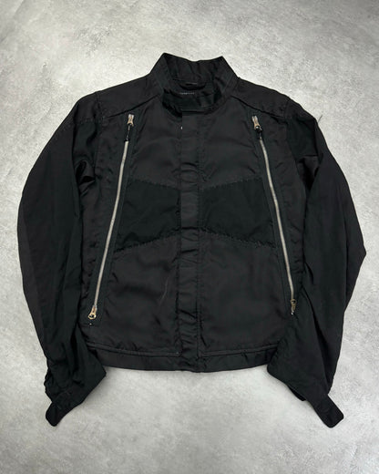 Marithe + François Girbaud Ultimate Zippers Black Jacket (XS/S) - 1