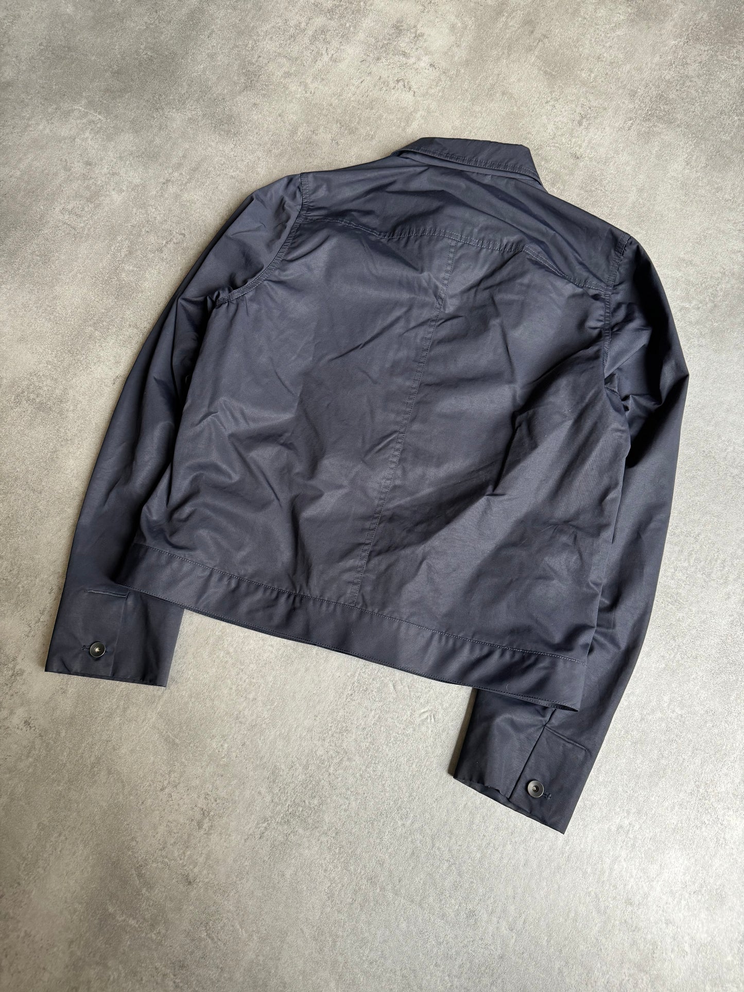 SS2019 Rick Owens Navy Trucker Jacket (M) - 8