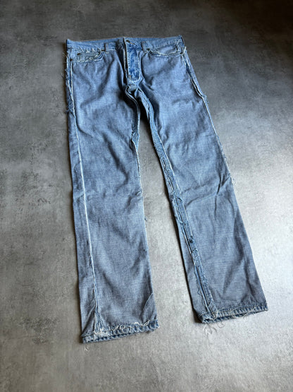 SS2005 Maison Margiela H&M Re-edition Distressed Denim Jeans (M) - 9