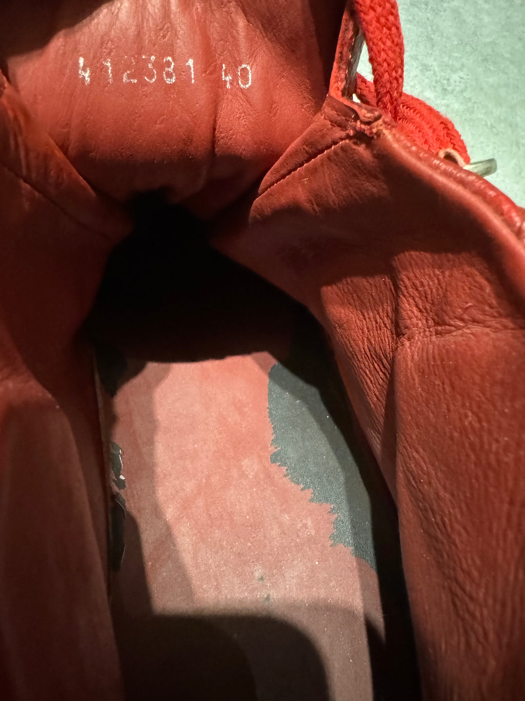 Balenciaga Arena Red High Top Leather Sneakers (41,5) - 9