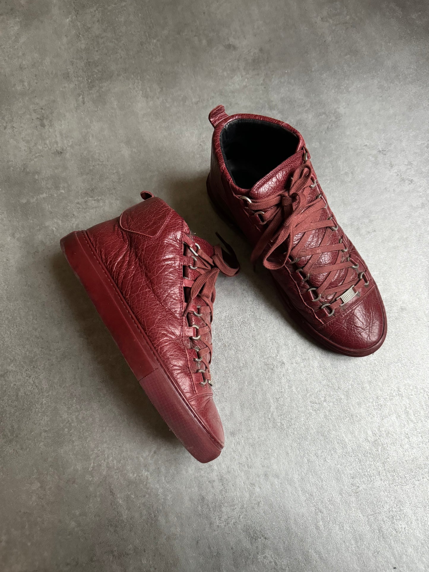 Balenciaga Arena High Bordeaux Leather  (42,5) - 3