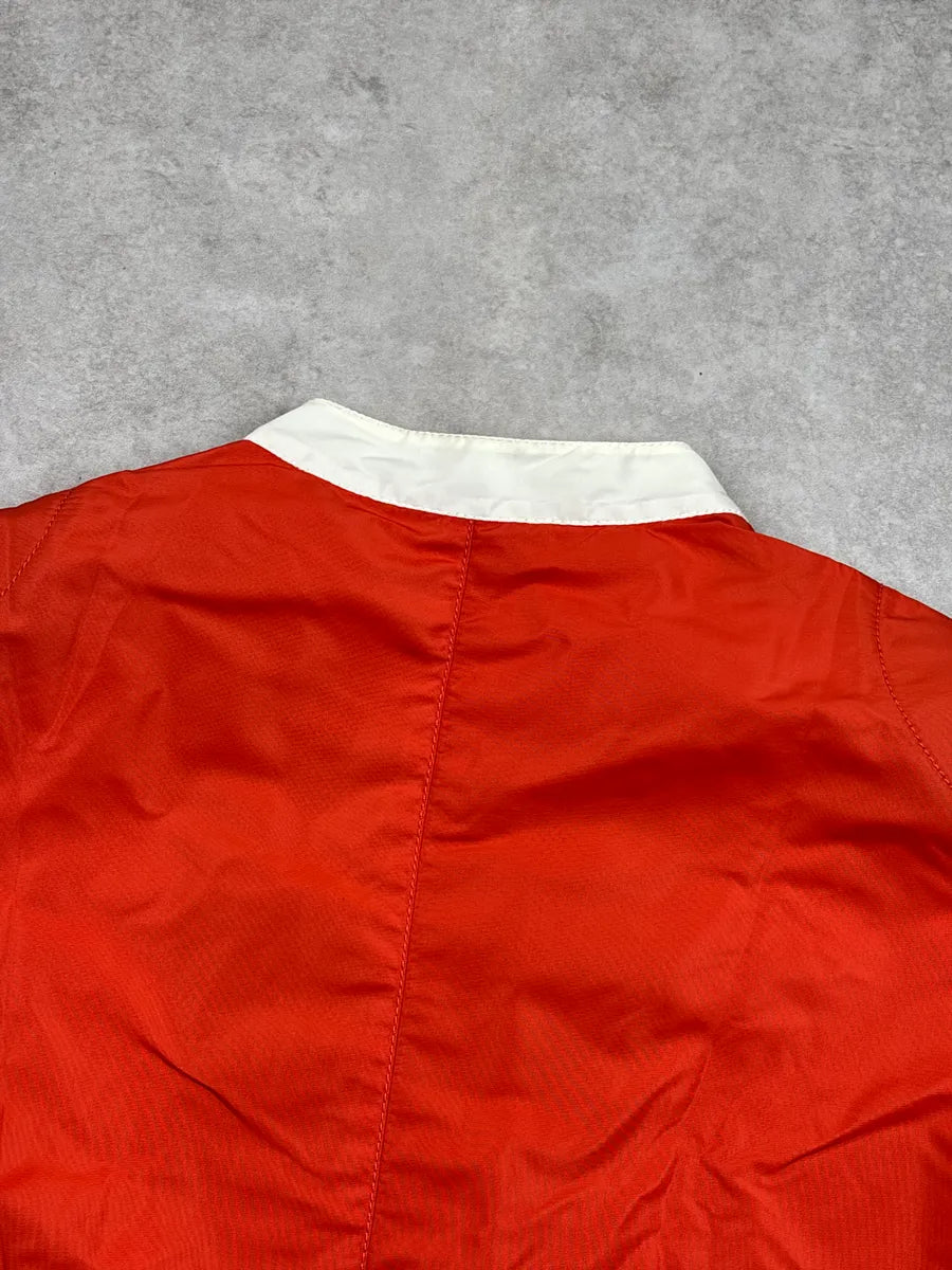 Givenchy Red Nylon Colorblock Moto Light Jacket lHiOiMSk 7