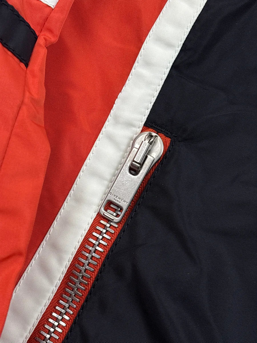 Givenchy Red Nylon Colorblock Moto Light Jacket lHiOiMSk 6