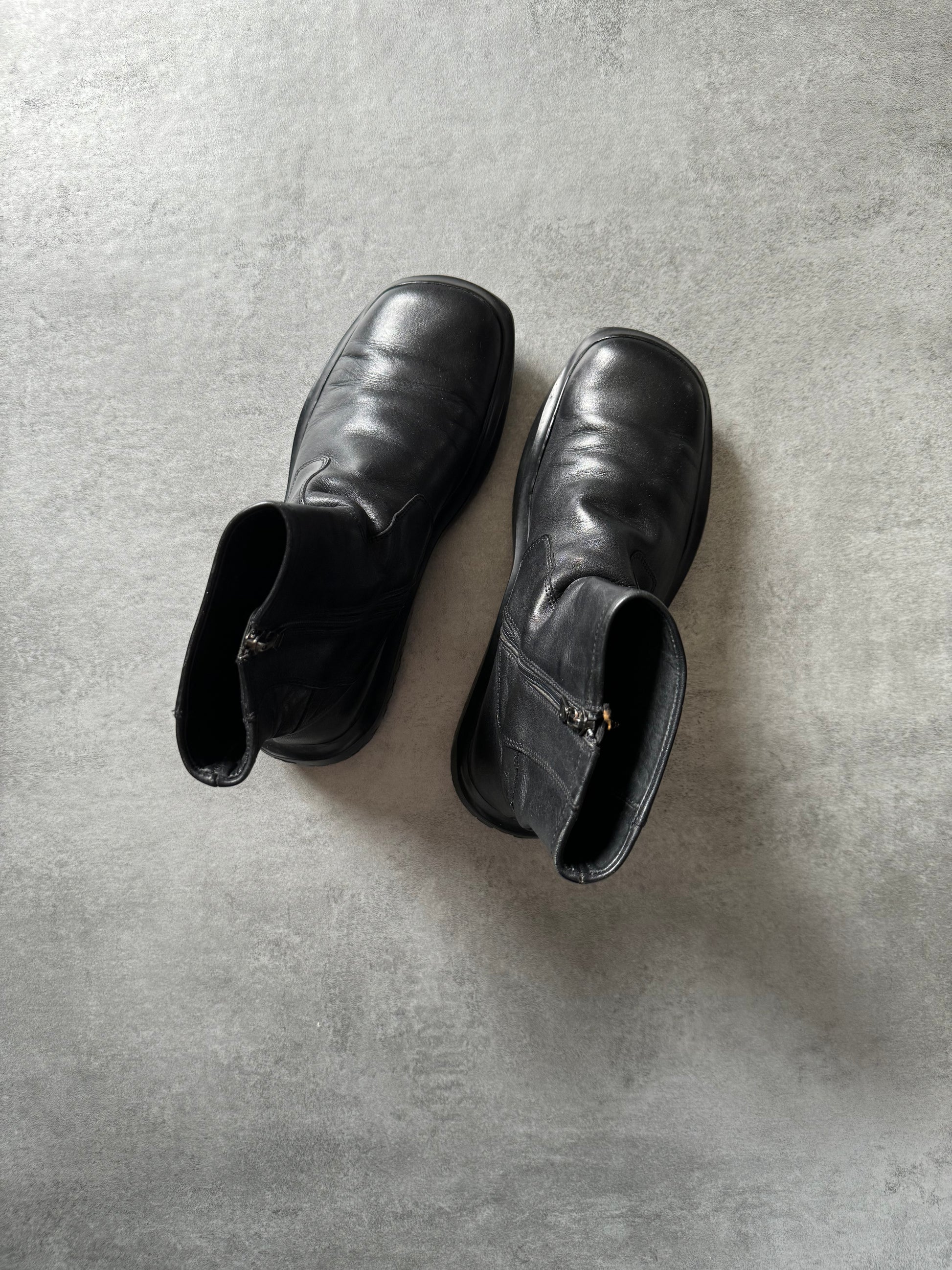 FW1999 Prada Black Leather Boots (39,5) - 6