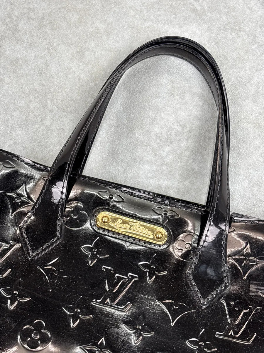 Louis Vuitton Black Patent Leather Monogram Vernis Totebag lNieLjVu 5