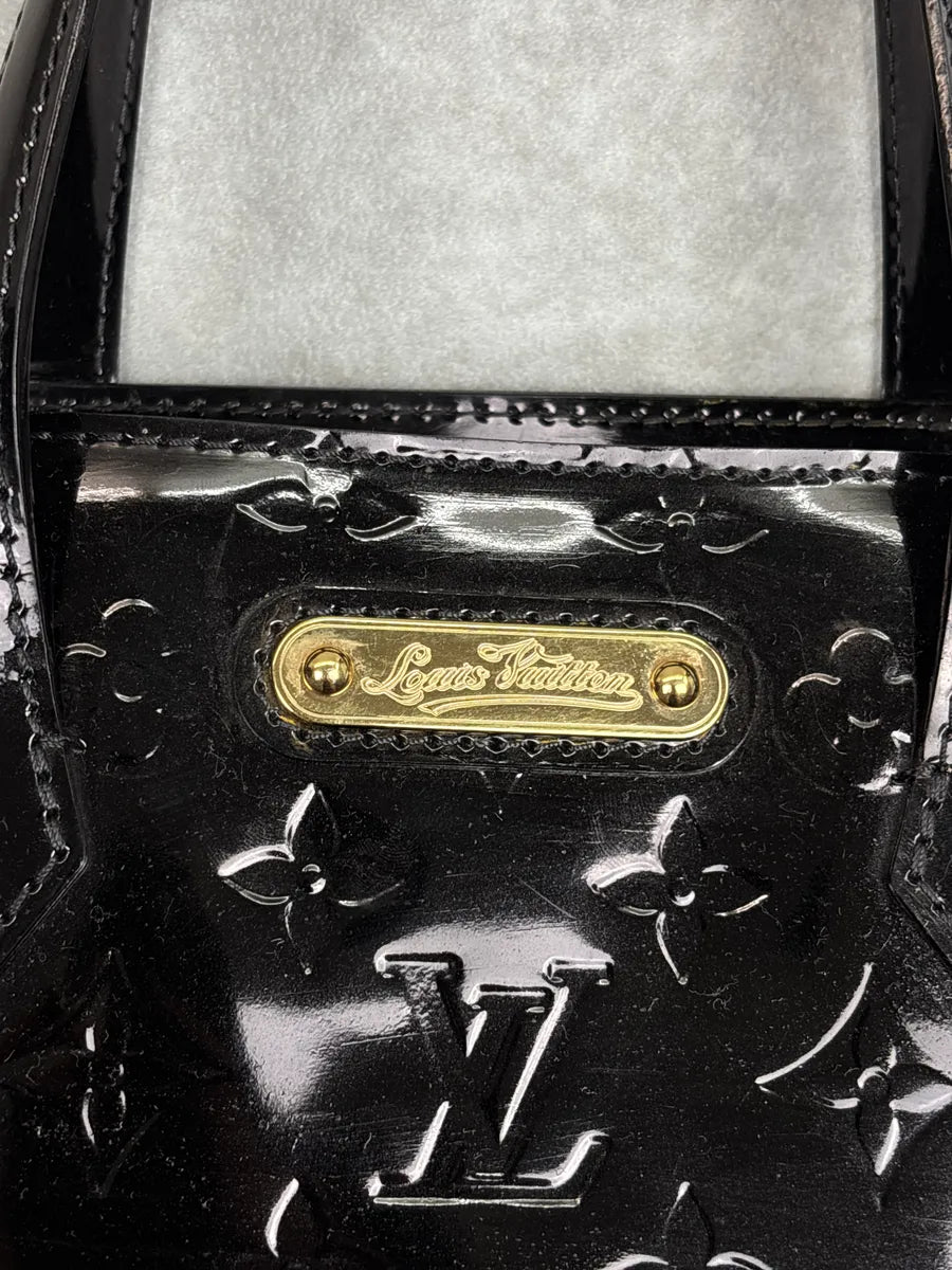 Louis Vuitton Black Patent Leather Monogram Vernis Totebag lNieLjVu 13