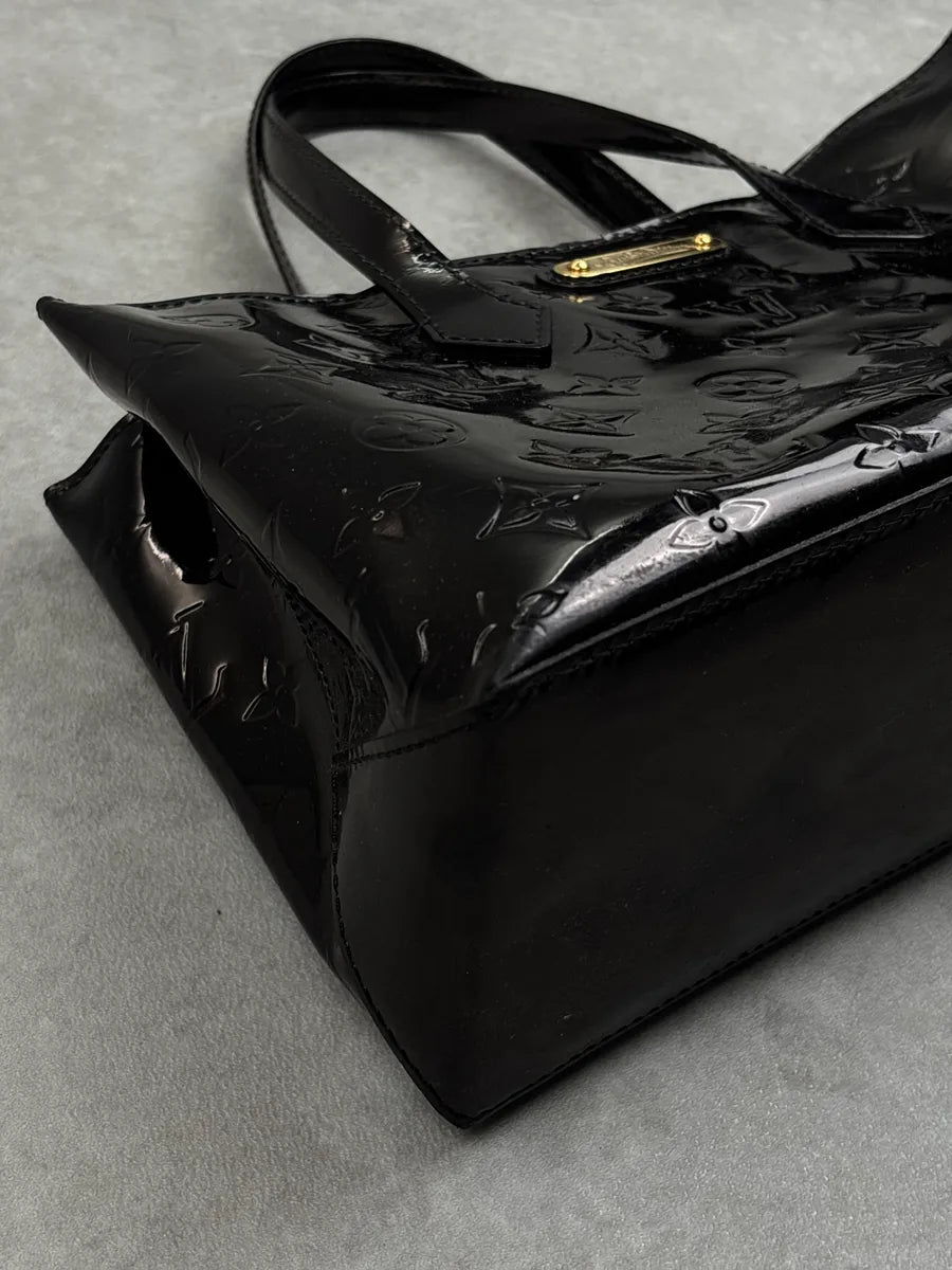Louis Vuitton Black Patent Leather Monogram Vernis Totebag lNieLjVu 7