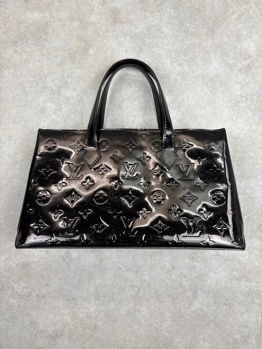 Louis Vuitton Black Patent Leather Monogram Vernis Totebag lNieLjVu 4