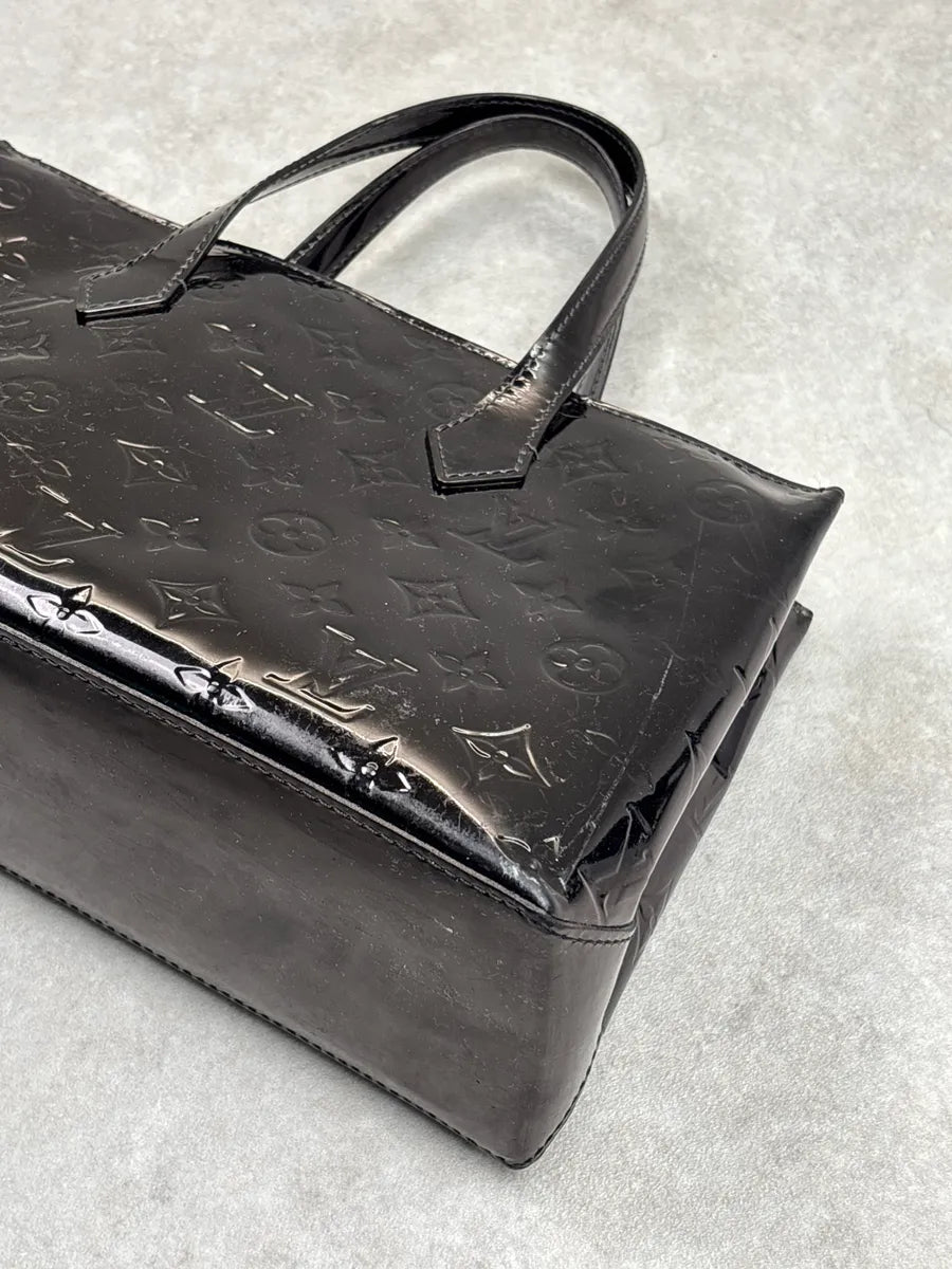 Louis Vuitton Black Patent Leather Monogram Vernis Totebag lNieLjVu 8