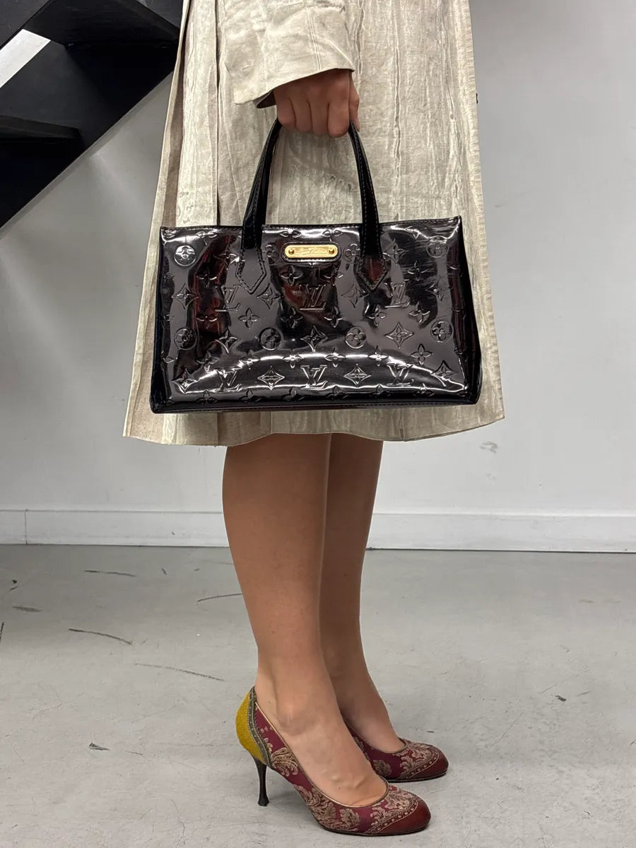 Louis Vuitton Black Patent Leather Monogram Vernis Totebag lNieLjVu 1