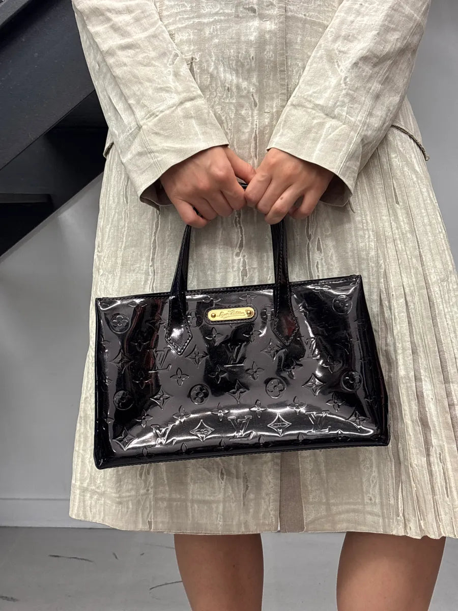 Louis Vuitton Black Patent Leather Monogram Vernis Totebag lNieLjVu 2