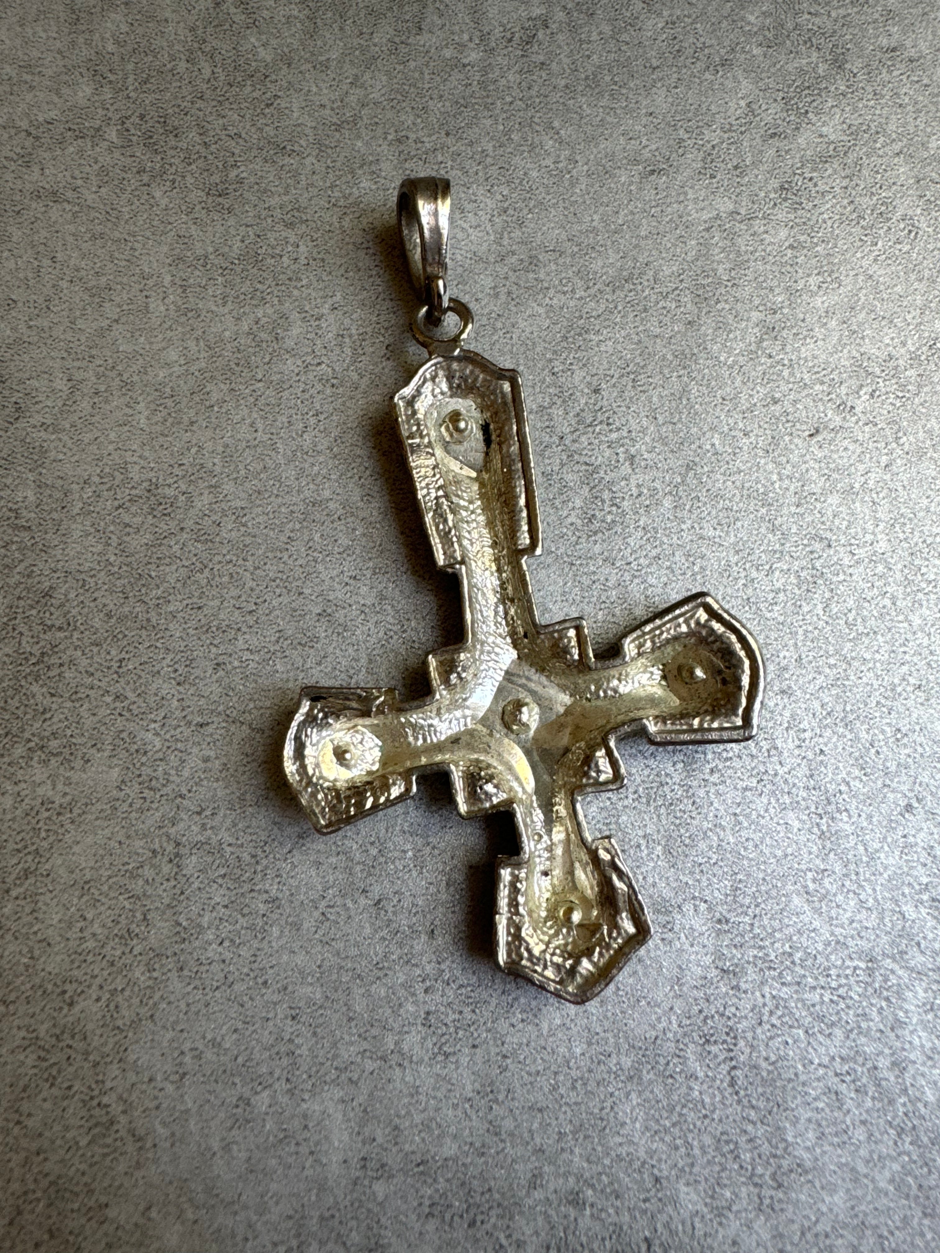 1970s Provocative Upside-down Cross Pendant (OS) - 4