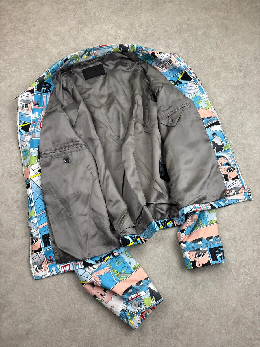 SS2018 Prada Multicolor Comic by James Jean Jacket lRKrmmMn 6