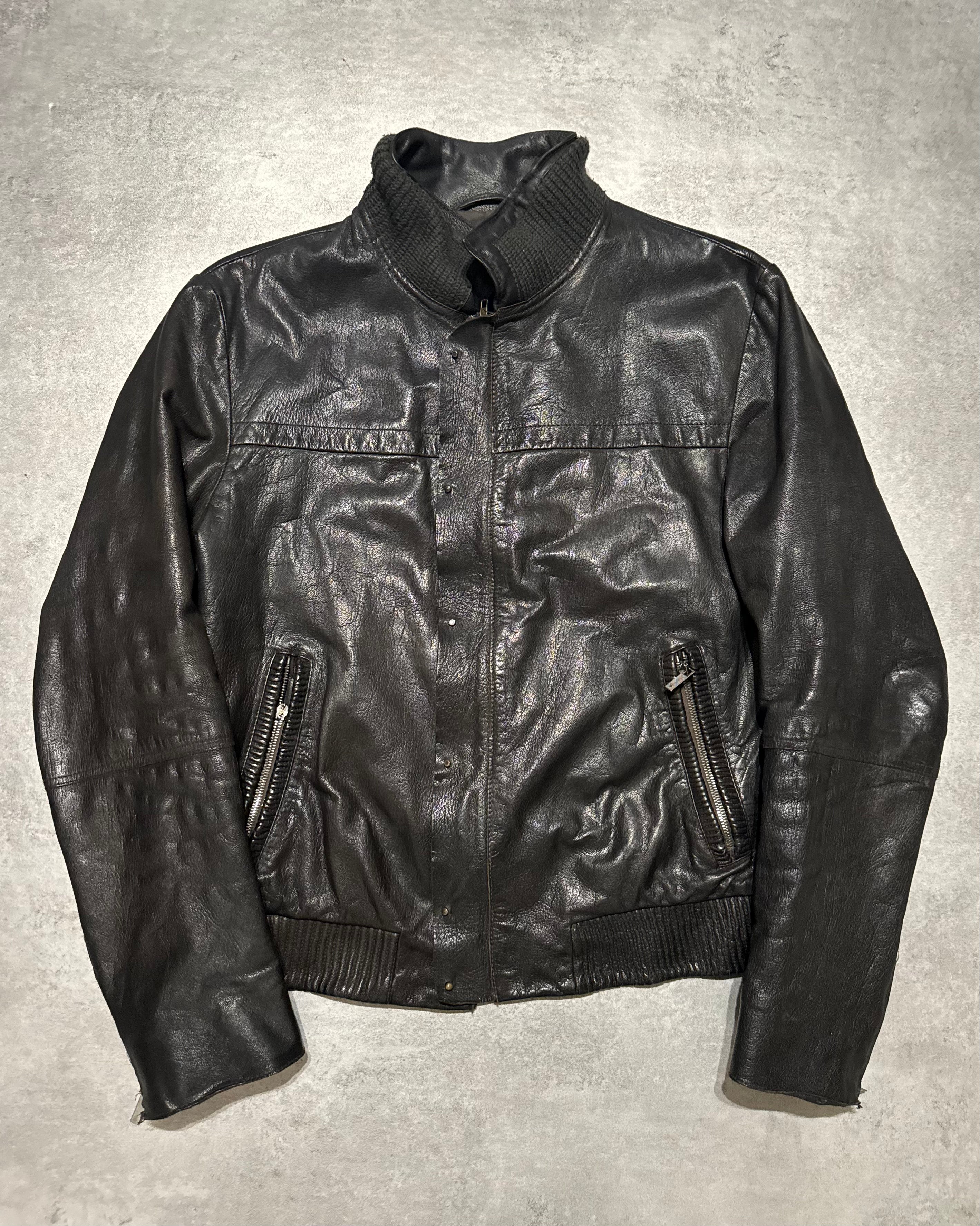AW2008 Emporio Armani Obscure Premium Alpha Leather Jacket (M/L) - 7
