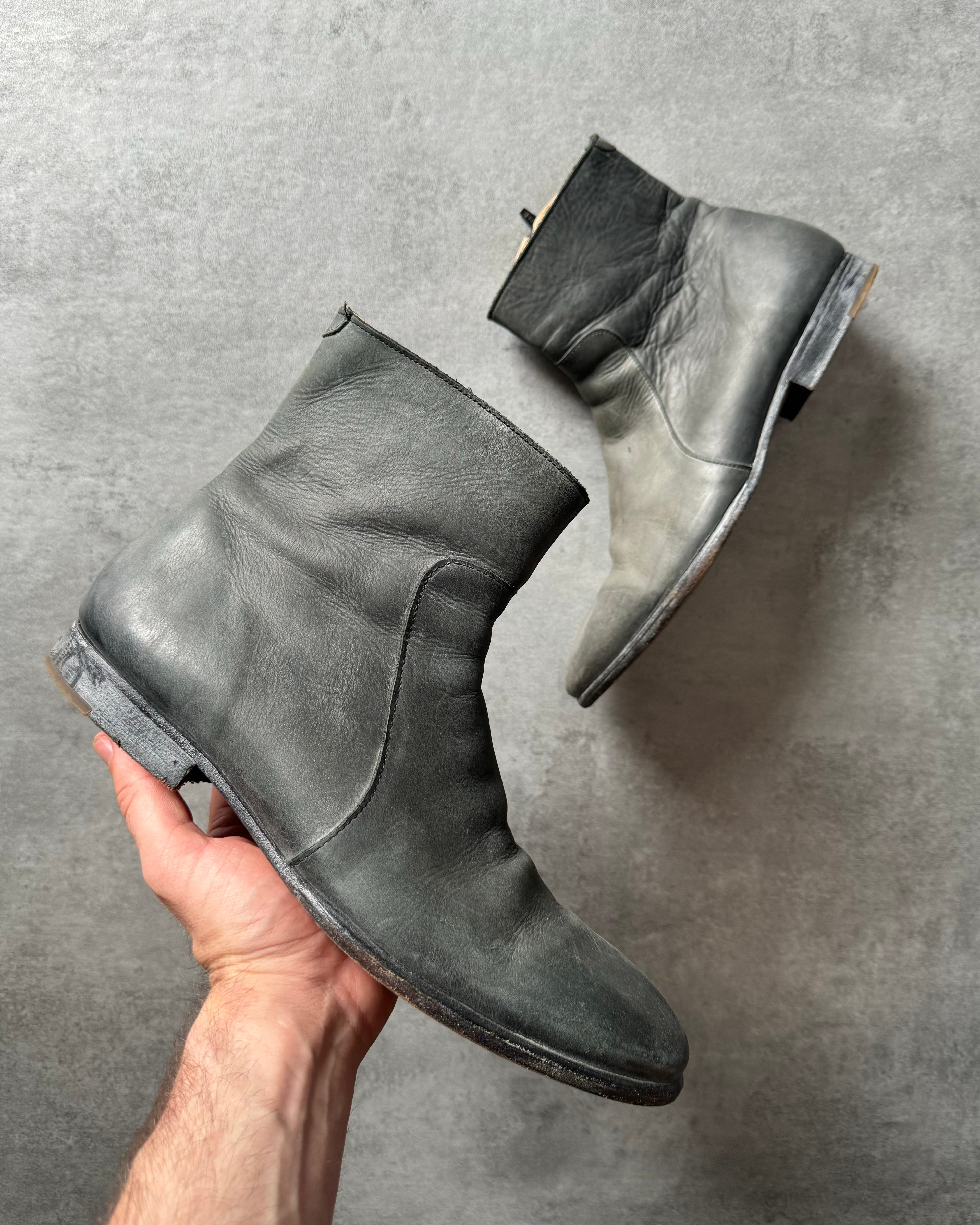 2012 Maison Margiela x H&M Distressed Grey Boots (44eu/us10