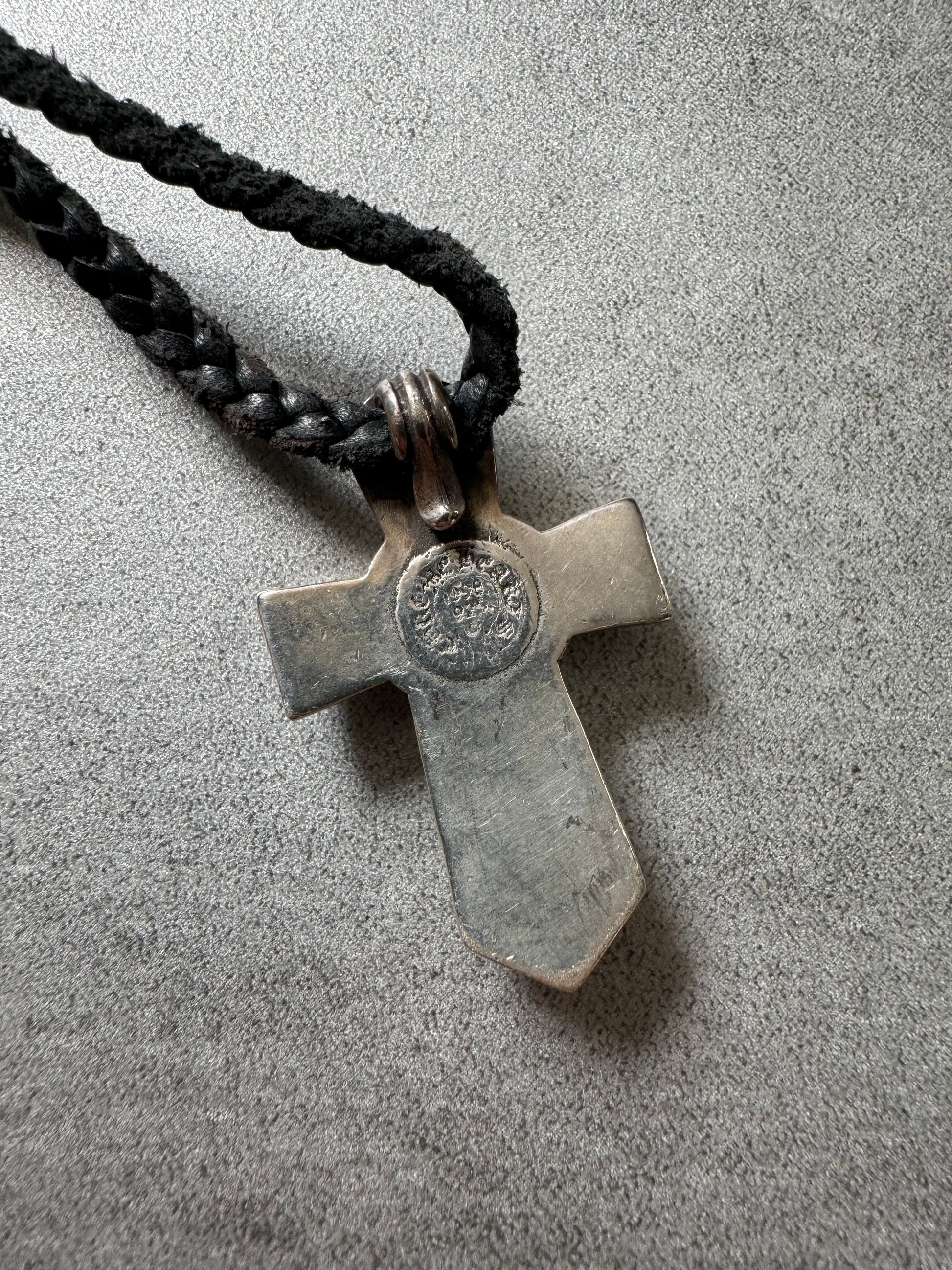 Chrome Hearts Cross Infinite Pendant + Leather Necklace (OS) - 6