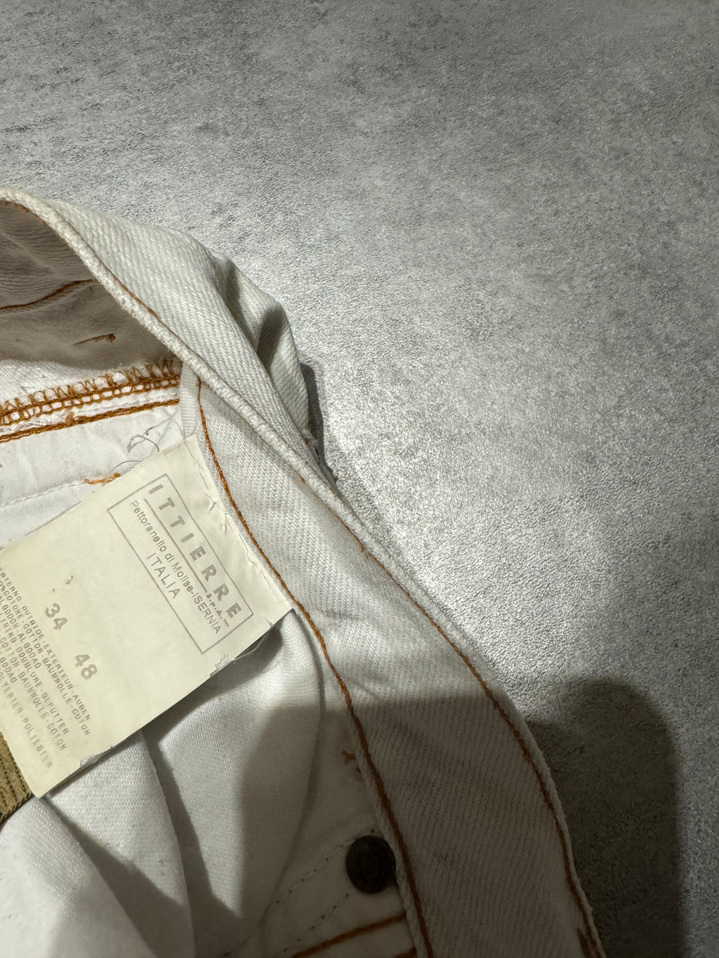 SS2004 Cavalli Geometrical Relaxed Triple White Pants (M) - 8