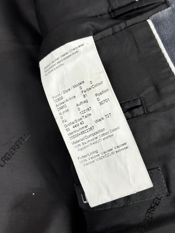 Lagerfeld Grey Cotton Officer Buttoned Blazer Jacket bshuOef 10