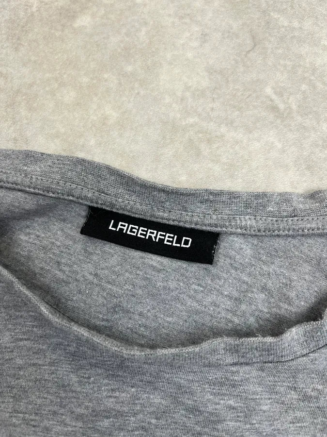 Lagerfeld Triple Face Grey Longsleeve zqSfsLp 8