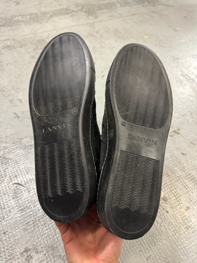 Lanvin Black Hybrid Leather High Sneakers JZkadQi 6