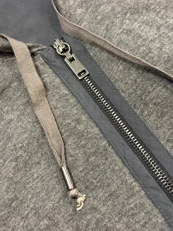 Lanvin Grey Minimalist Zip-Up Hoodie yjJqYaD 5