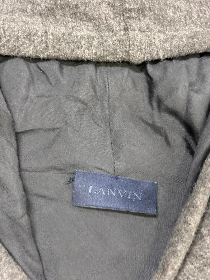 Lanvin Grey Minimalist Zip-Up Hoodie yjJqYaD 4