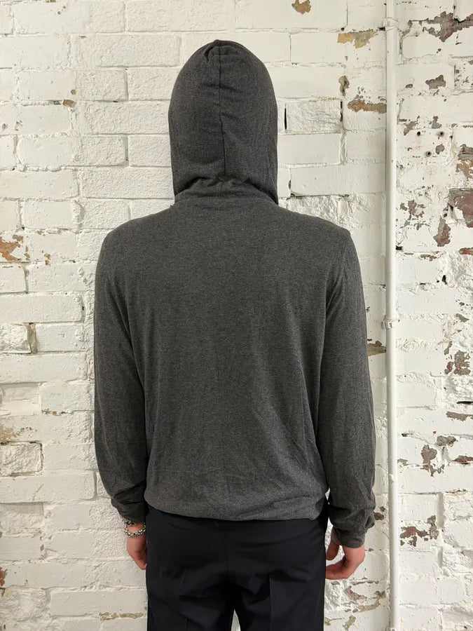 Lanvin Grey Minimalist Zip-Up Hoodie yjJqYaD 2