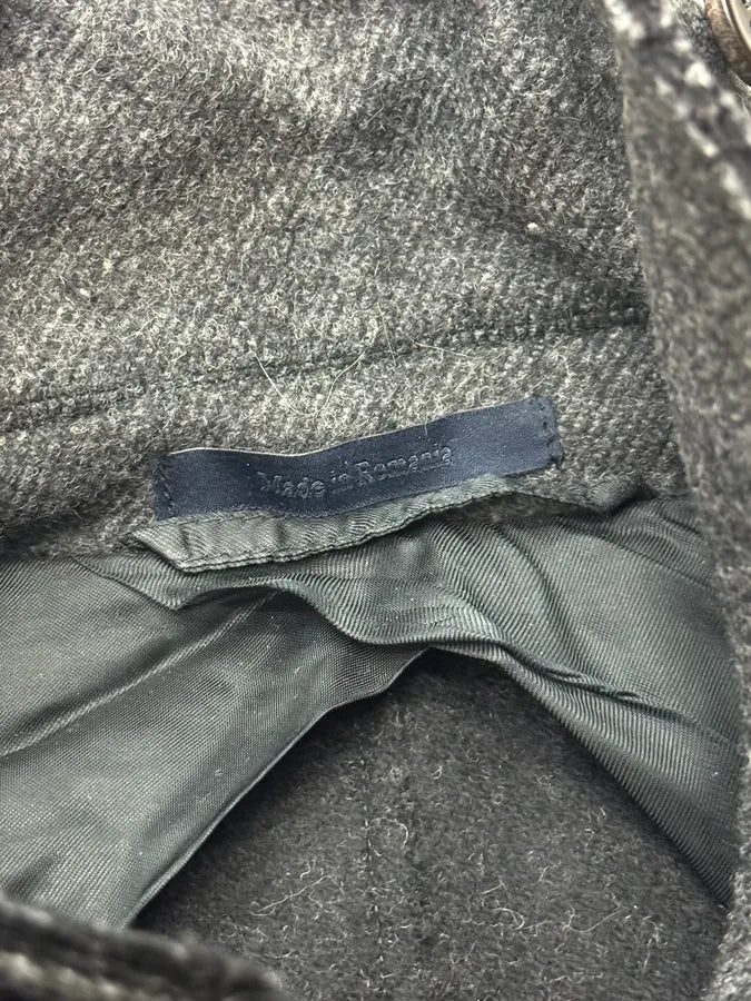 AW2012 Lanvin Grey Wool Double-Breasted Peacoat osYBzzc 11