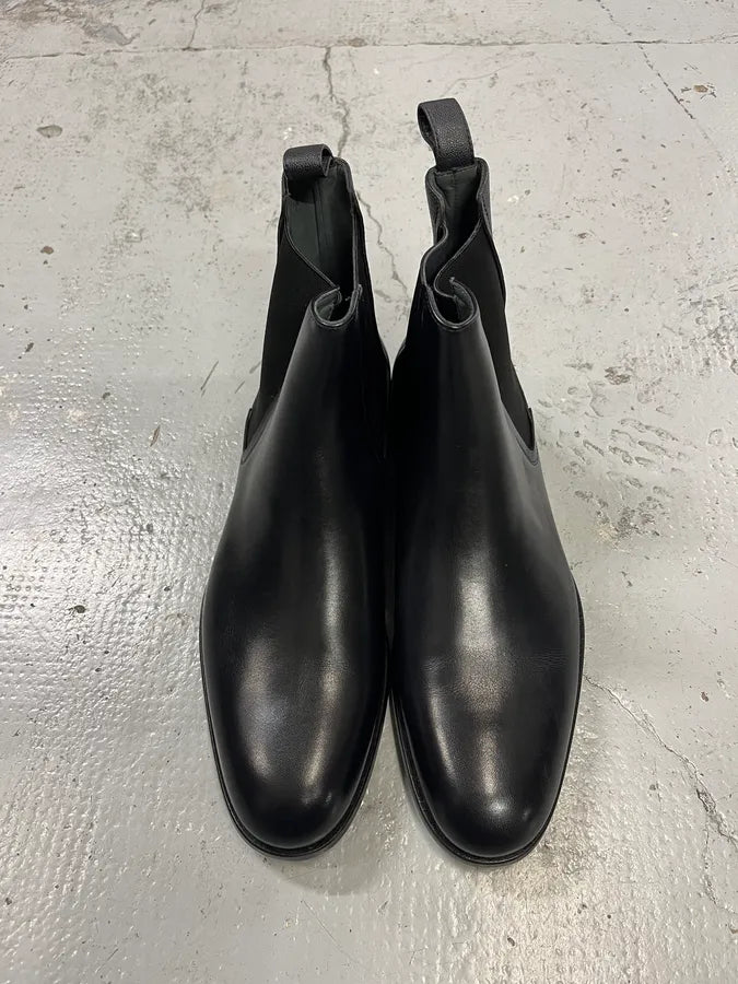 Lanvin Navy Leather Chelsea Ankle Boots magGrRr 4