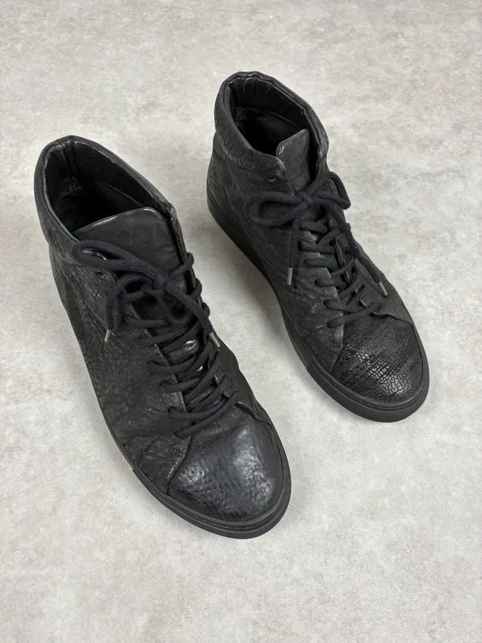 The Last Conspiracy Horse Hide High Top Black Sneakers Iomomsp 3