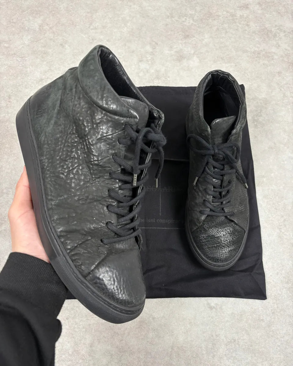 The Last Conspiracy Horse Hide High Top Black Sneakers Iomomsp 0